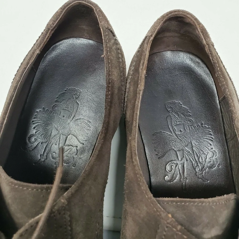 Tommy Bahama Oxford Dress Shoe Brown Suede Men's